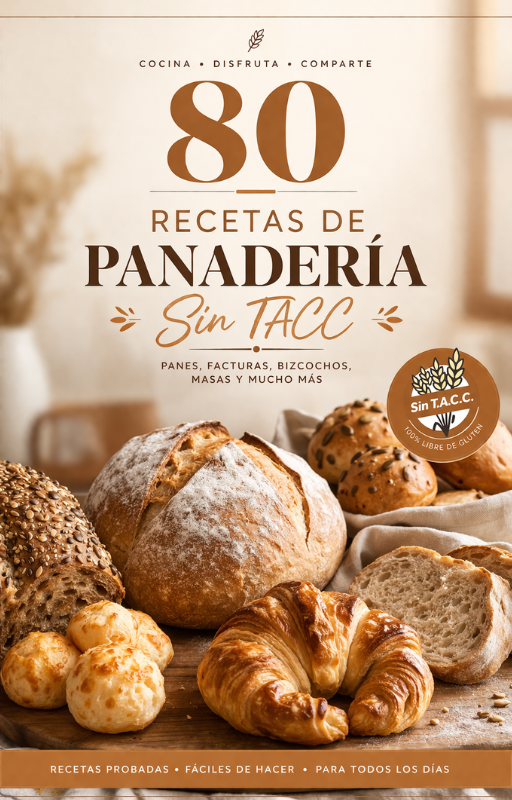 Panadería SIN TACC sin errores – 80 Recetas + Sistema paso a paso